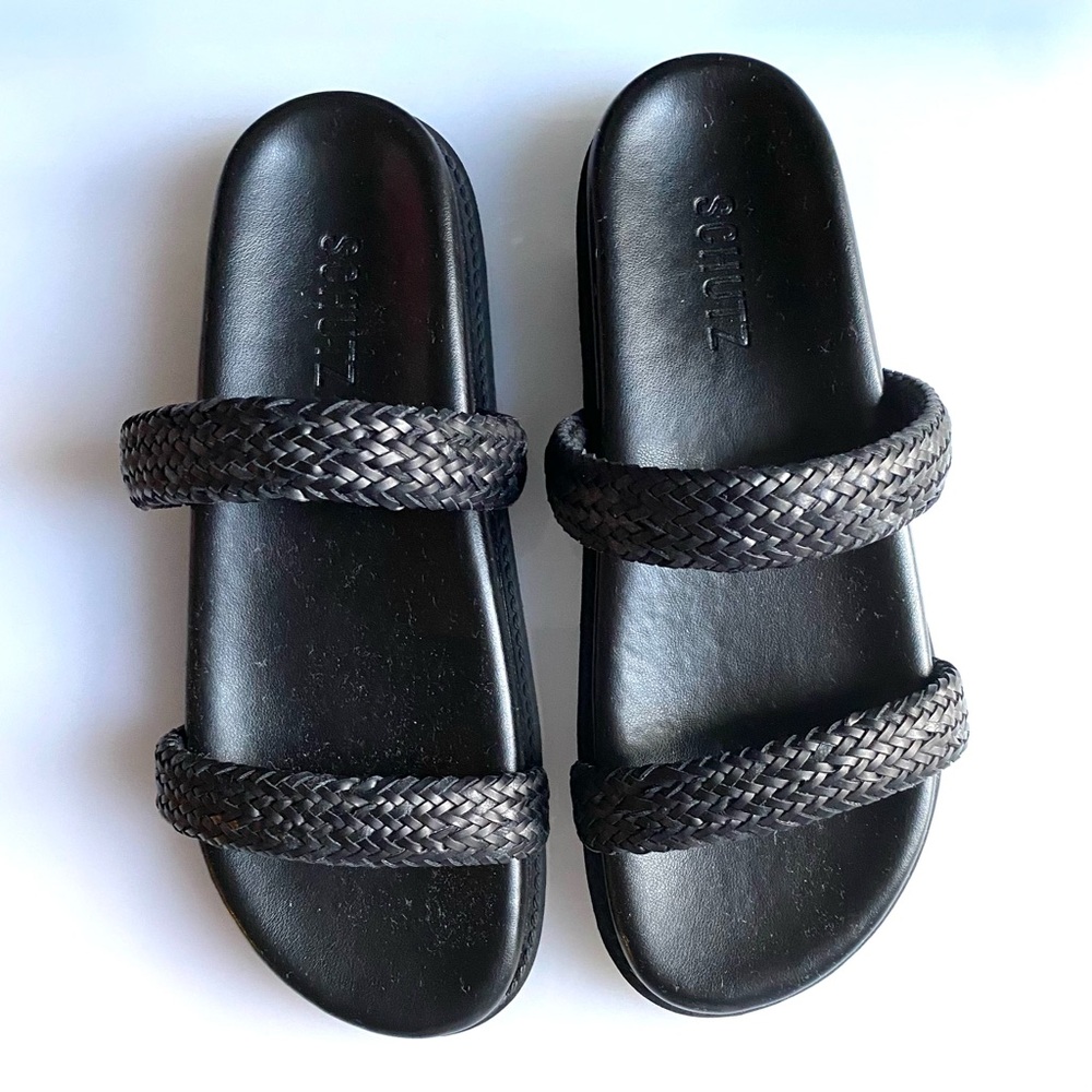SCHUTZ Ruby Black Sporty Sandal - New in Box - Size 6.5